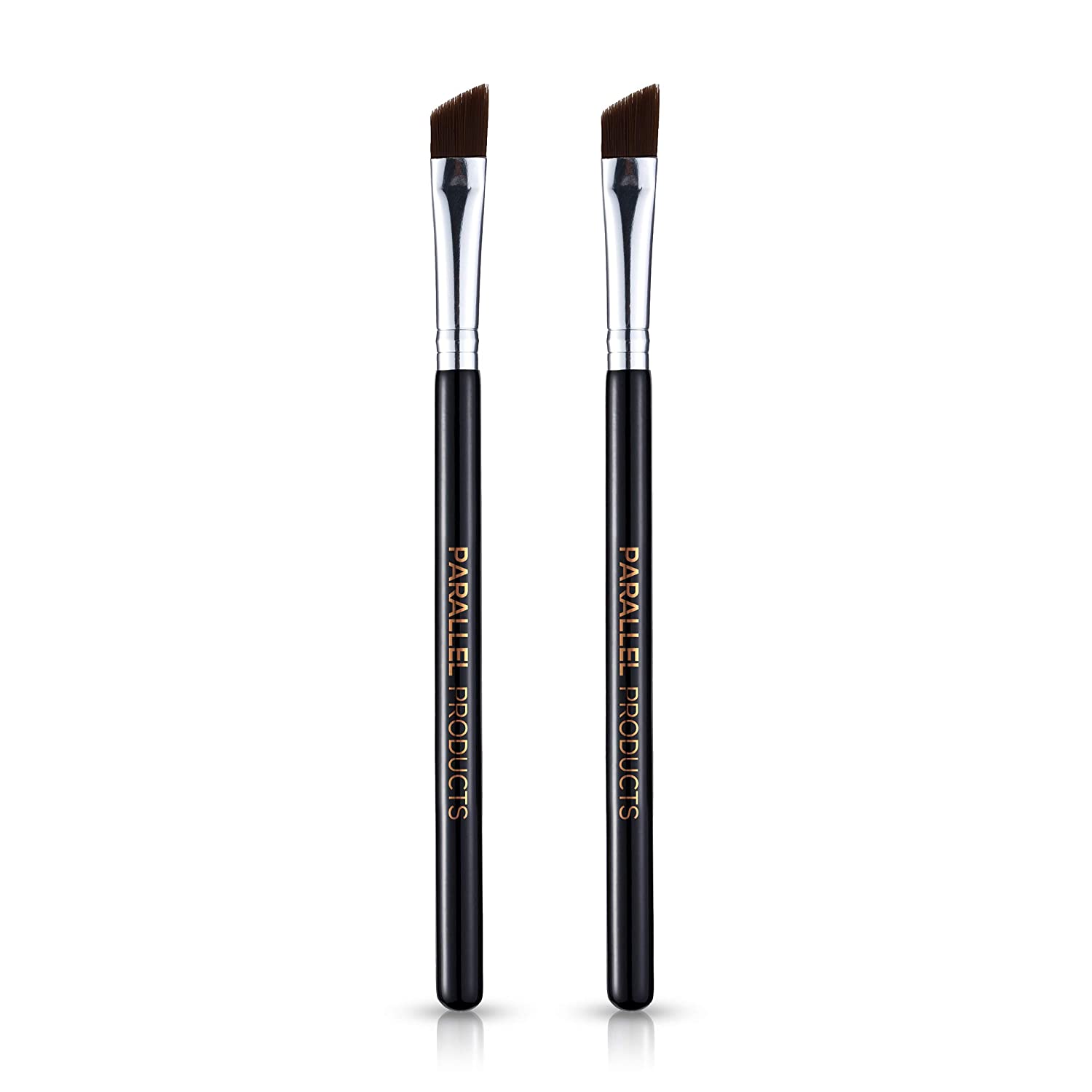 Parallel Products The Brow Brush Premium Angled Brow Brush Makeup Brush 2 Pack Side by Side